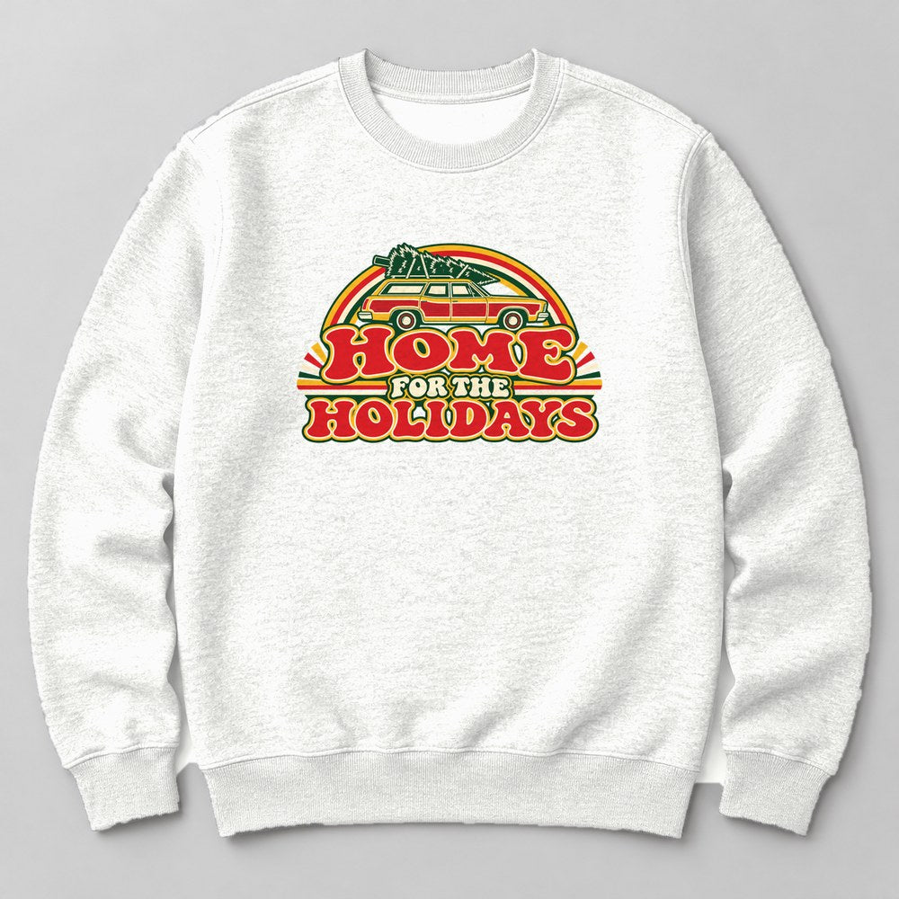 Home for the Holidays Sweatshirt in White