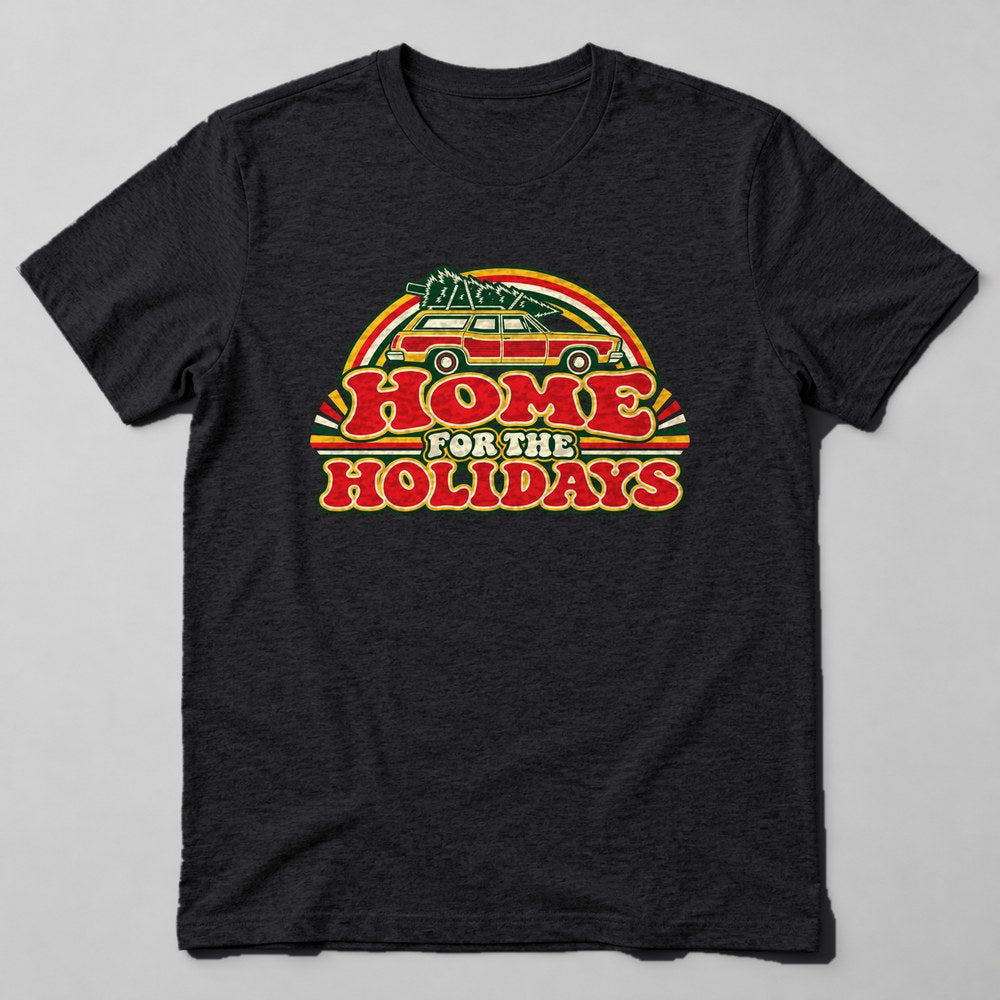 Home for the Holidays T-Shirt in Black
