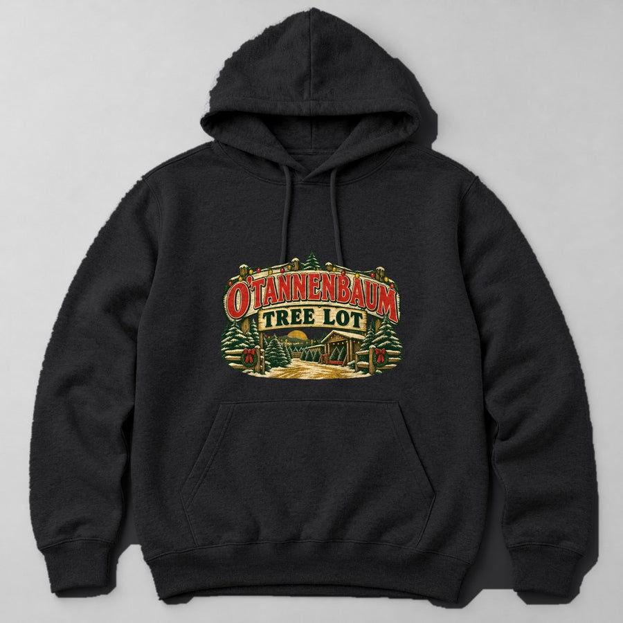 O'tannenbaum Tree Lot Hoodie in Black