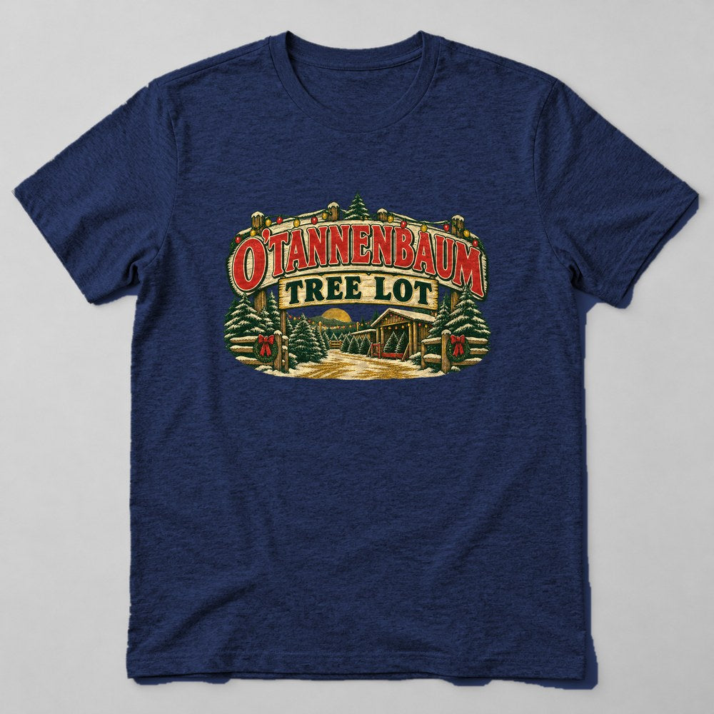 O'tannenbaum Tree Lot T-Shirt in Navy